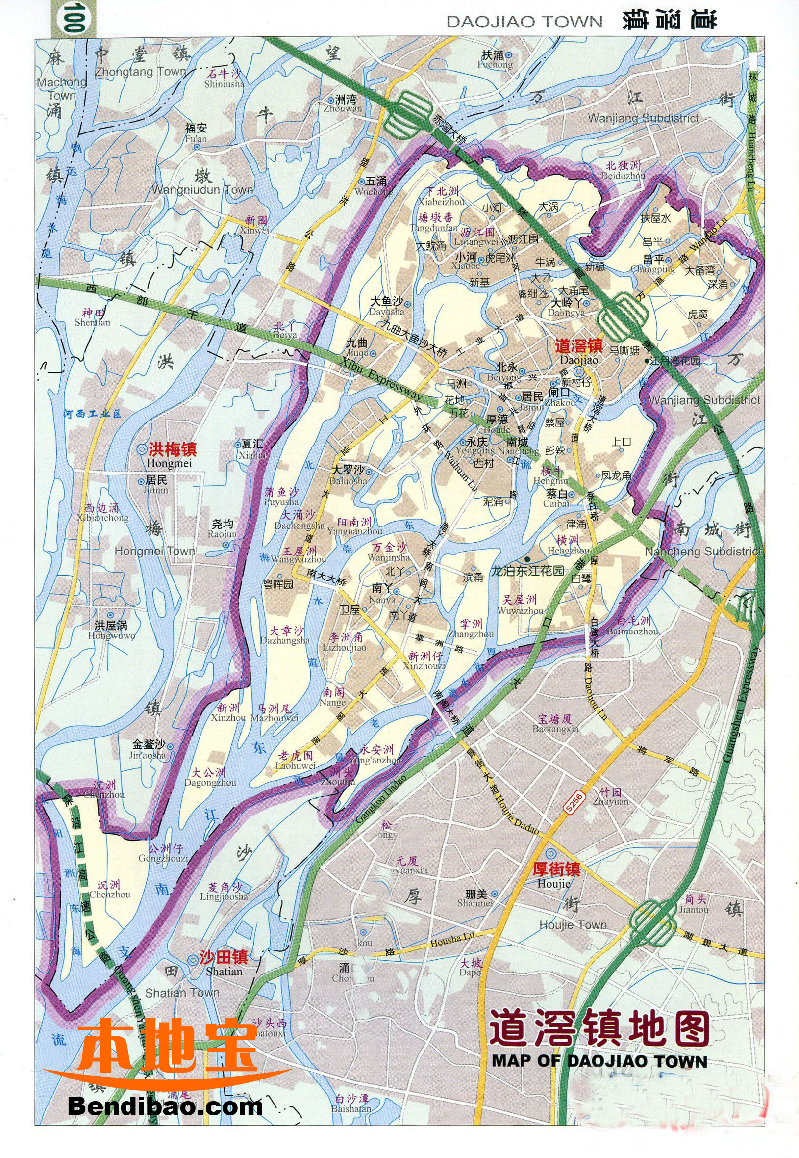 东莞市各镇地图 区位展示_地图分享